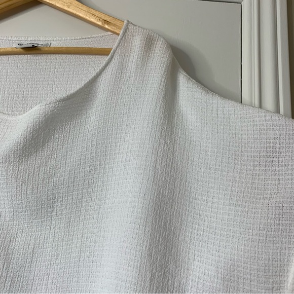 Liz Claiborne 100% Cotton Gauze Style White Women's Top Size XL - Picture 3 of 10